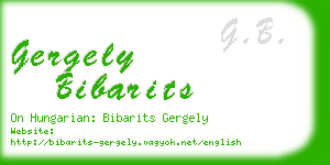 gergely bibarits business card